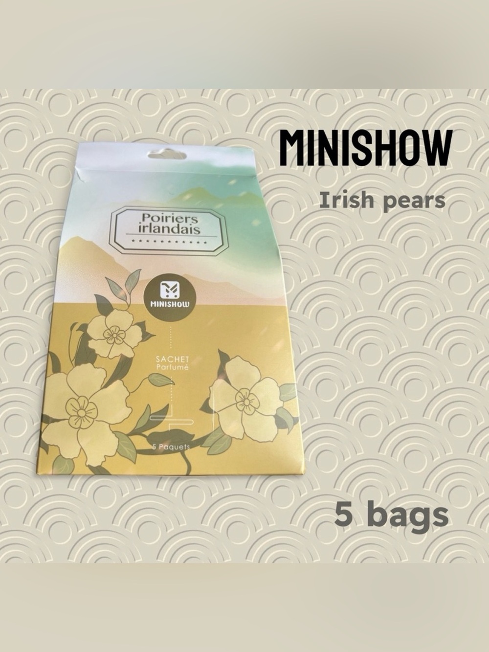 💚2/15$🇨🇳🆕NIB MINISHOW by MINISO | 5 bags | Fresh Irish Pears Scented Sachets